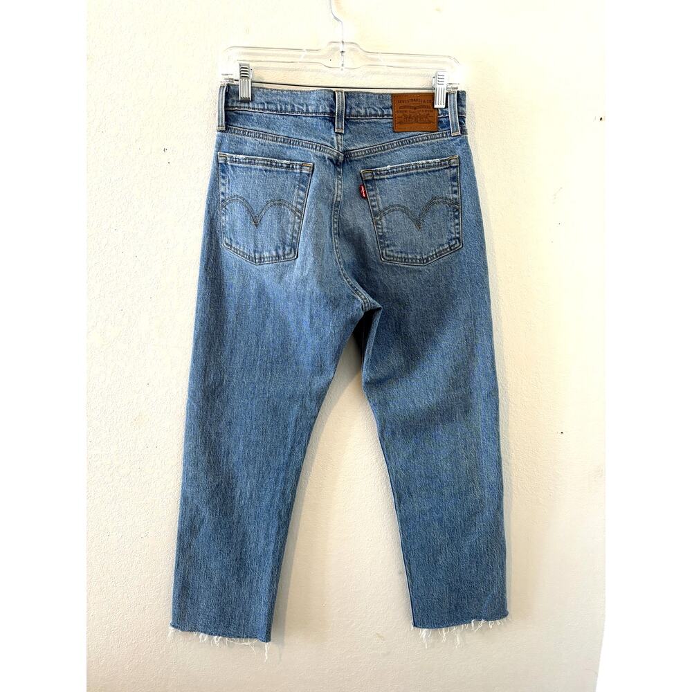 Levi's Premium Wedgie Straight Raw Hem Jeans Size 27
